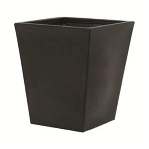 Tusco Tusco TUSCT18BK 18 in. Cosmopolitan Square Planter - Black TUSCT18BK